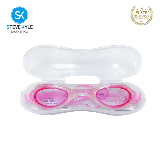 Steve Kyle UV Protection Ergonomic Fit Adjustable Soft Silicone Strap Anti-Fog Flexible Swimming Goggles