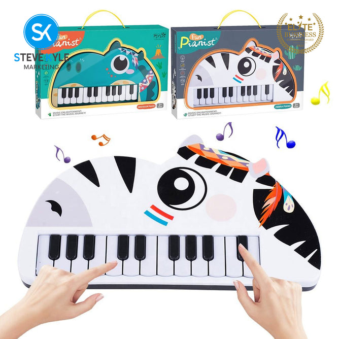 Steve Kyle Children's Animals Electronic Organ Early Education Puzzle Music Piano Toy