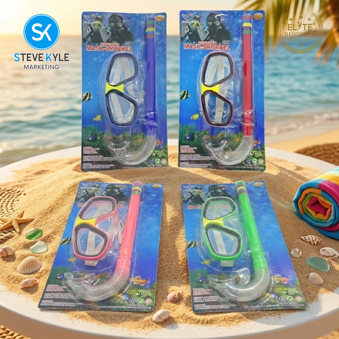 Steve Kyle Outdoor Water Sport Snorkel Tube Diving Mask Set Anti-Fog Eye Protection Swimming Goggles