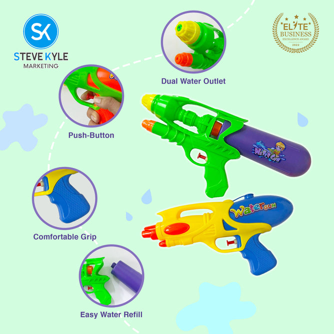 Steve Kyle Kids-Adult Pump Action Water Blaster Toy for Outdoor Summer Play