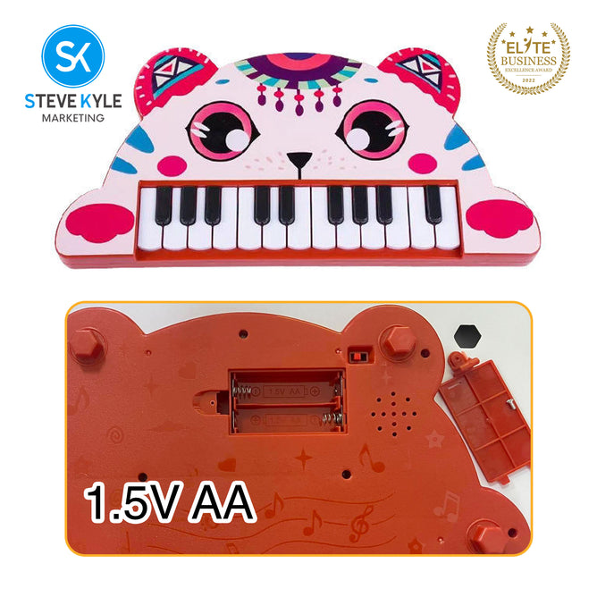 Steve Kyle Children's Animals Electronic Organ Early Education Puzzle Music Piano Toy