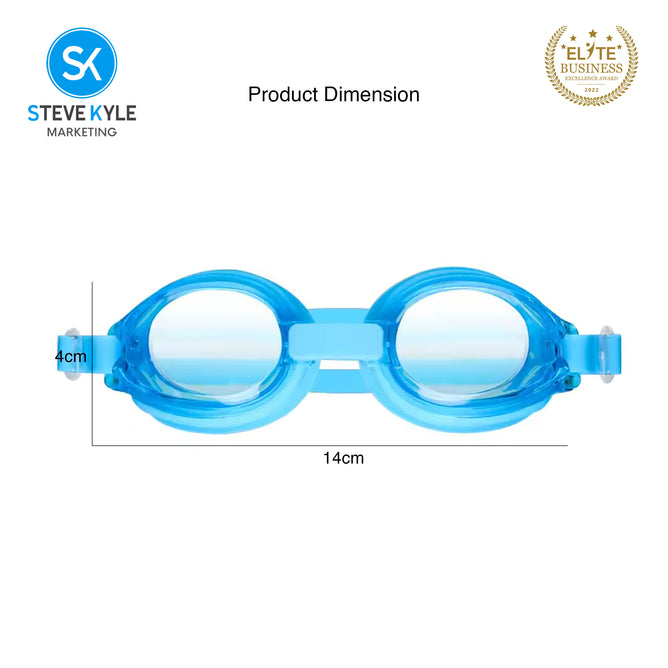 Steve Kyle Children's Small-framed Adjustable Strap Myopia Anti-Fog Swimming Goggles