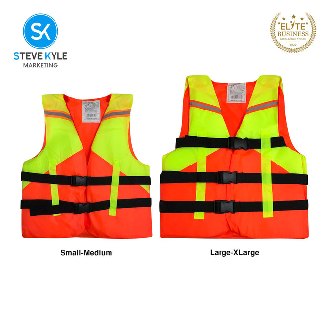 Steve Kyle Children's Adult Large Buoyancy Foam Life Jacket For Water Sports Fishing Flood Protection