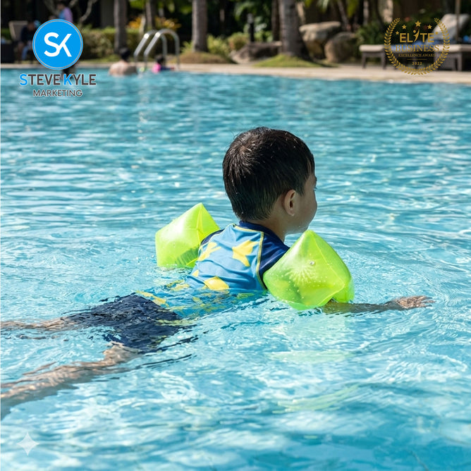 Solid Color Floaties Steve Kyle Inflatable Arm Band Neon Color Floaties For Swimming Outdoo ...