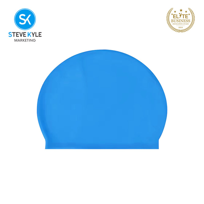 Steve Kyle Comfortable Fit Solid Color Latex Swimming Cap Ear Protection