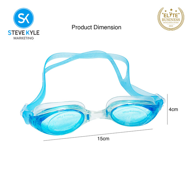 Steve Kyle UV Protection Ergonomic Fit Concave Lens Adjustable Soft Silicone Strap Anti-Fog Swimming Goggles