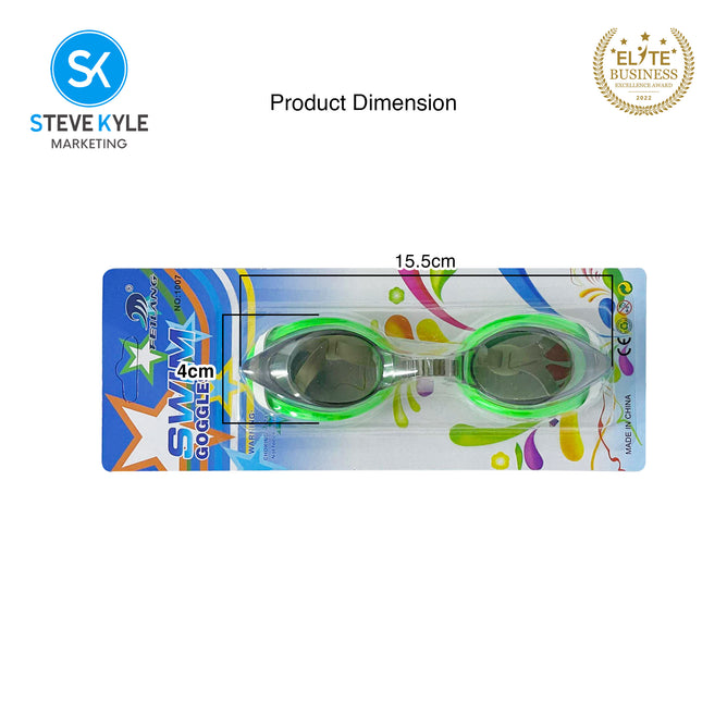 Steve Kyle Eye Protection PVC Sealing Ring Adjustable Rubber Strap Anti-Fog Swimming Goggles