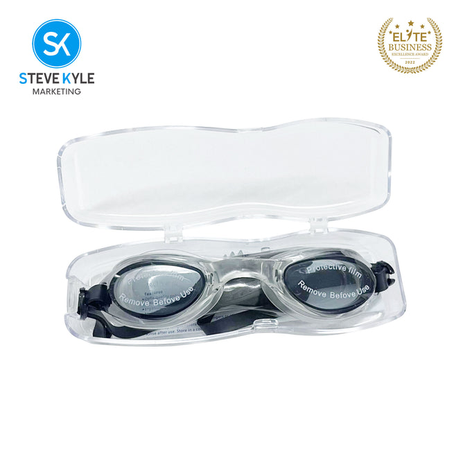Steve Kyle UV Protection Ergonomic Fit Neon Color Lens Adjustable Strap Anti-Fog Swimming Goggles
