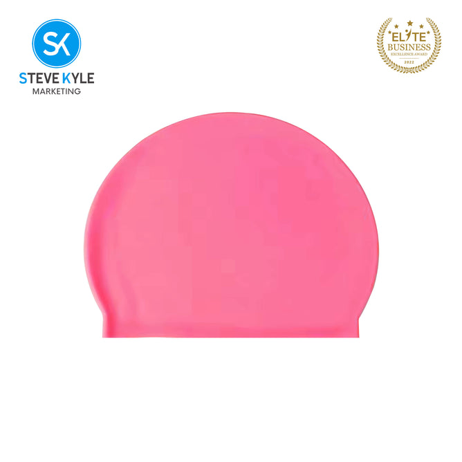 Steve Kyle Comfortable Fit Solid Color Latex Swimming Cap Ear Protection
