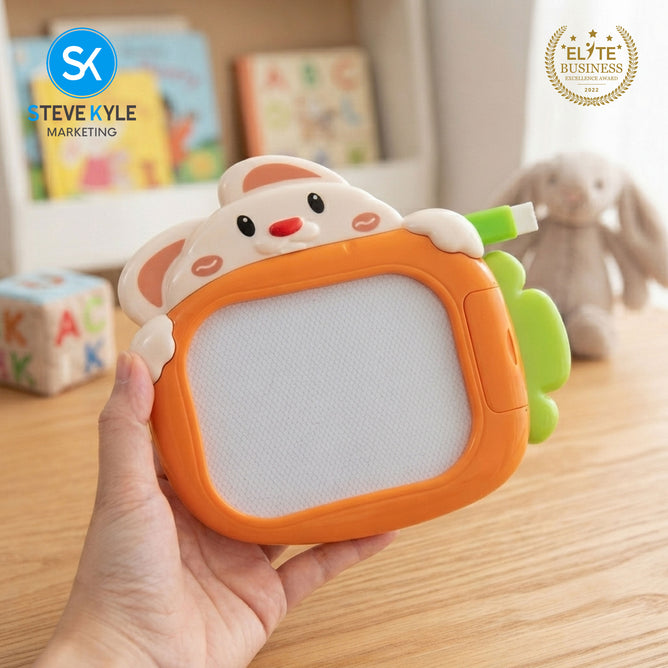 Steve Kyle Colorful 2-in-1 Writing Drawing Board with Bead Puzzle Educational Toy