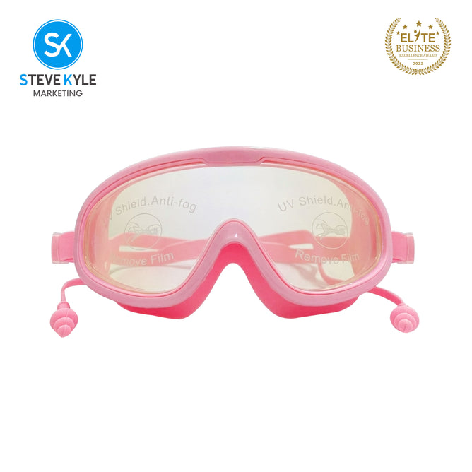 Steve Kyle Large Frame Mirror With Integrated Earplugs Anti-Fog Swimming Goggles