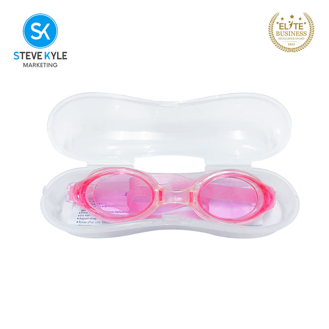 Steve Kyle UV Protection Ergonomic Fit Concave Lens Adjustable Soft Silicone Strap Anti-Fog Swimming Goggles