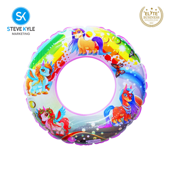 Steve Kyle Inflatable Swim Ring Fantasy Character Print For Outdoor Water Fun