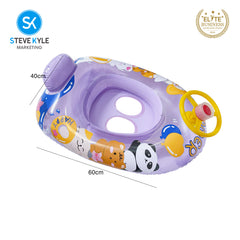 Steve Kyle Inflatable Baby Seat Float With Steering Wheel Little Sailor Fun Swimming Boat