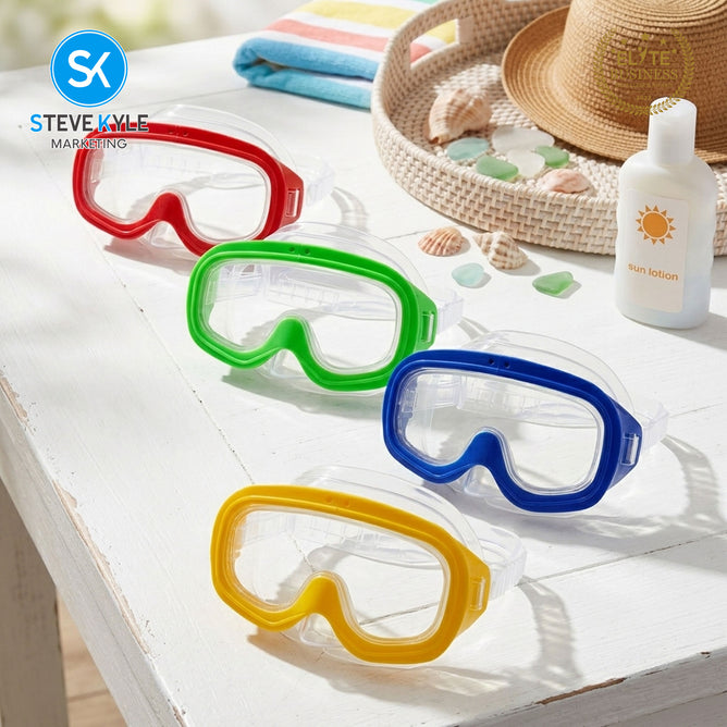 Steve Kyle Children's Premium Adjustable Scuba Diving Mask Anti-Fog Swimming Goggles