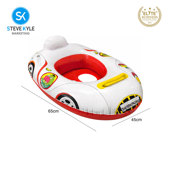 Steve Kyle Inflatable Baby Seat Float With Handle Swimming Safe Water Toy Boat