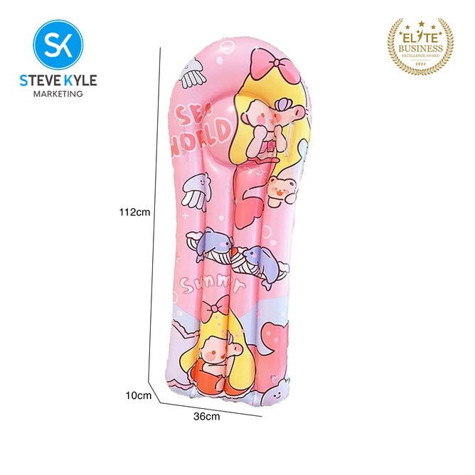 Steve Kyle Inflatable Floating Beds With Cartoon Character Design For Swimming Pool Mattresses