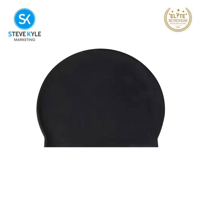 Steve Kyle Comfortable Fit Solid Color Latex Swimming Cap Ear Protection