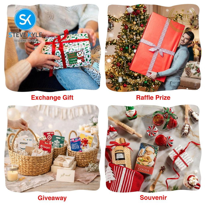 Steve Kyle Merry Christmas Pattern Stickers Greeting Cards with Envelopes for Gift Decoration Party Favors Giveaways