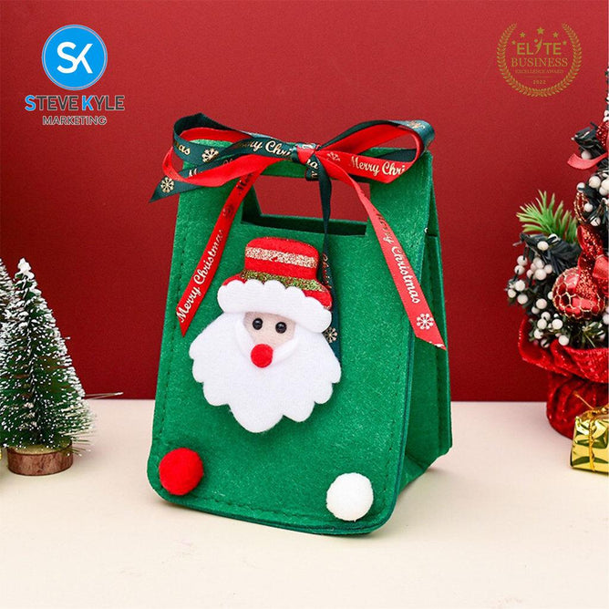 Steve Kyle Festive Christmas Treat Holder with Santa and Tree Design
