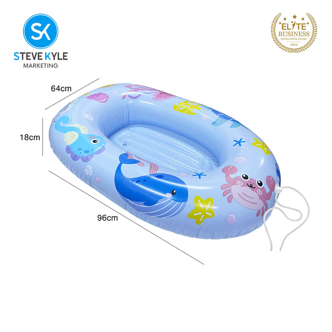 Steve Kyle Inflatable Boat Sea Animals Print  Raft Tube Water Toy