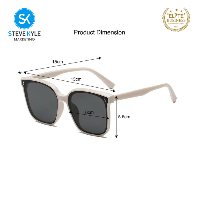 Steve Kyle Classic Square Frame Vintage Style Sunglasses for Women
