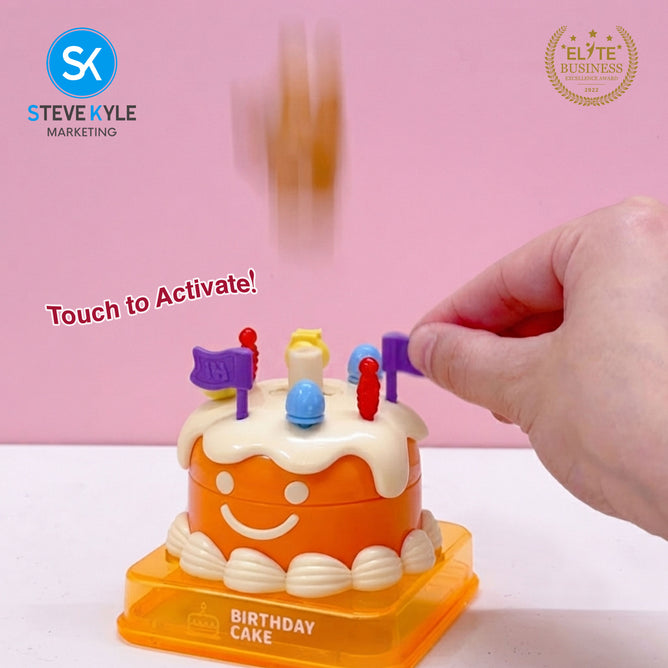 Steve Kyle Colorful Funny Bouncing Cake Toy Interactive Role Play Toy for Kids