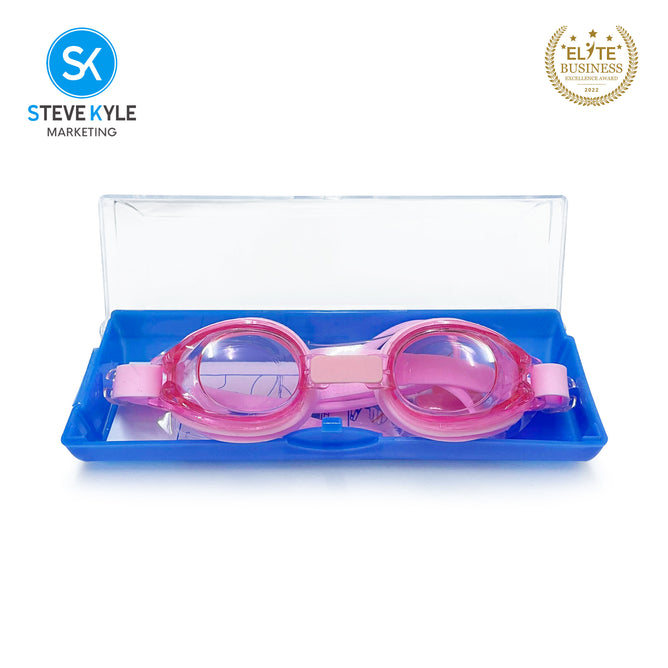 Steve Kyle Children's Small-framed Adjustable Strap Myopia Anti-Fog Swimming Goggles