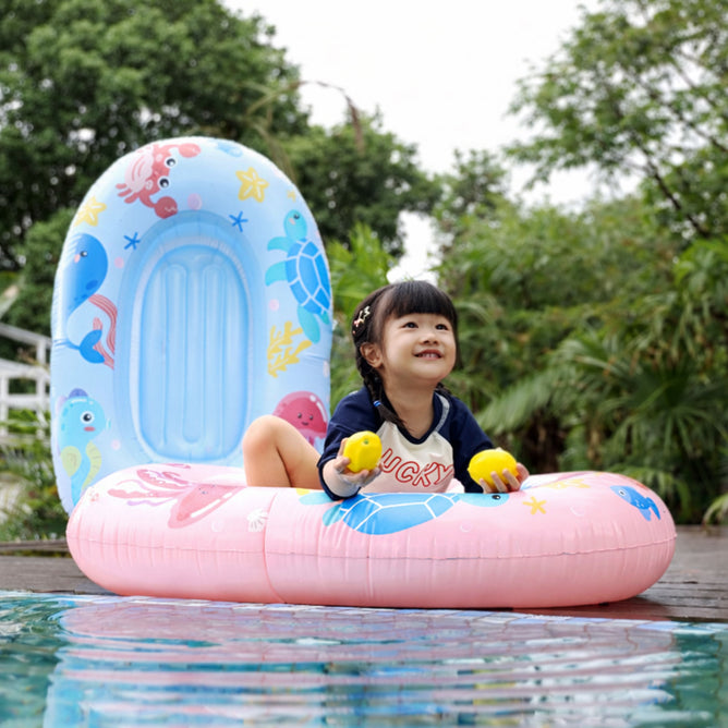 Steve Kyle Inflatable Boat Sea Animals Print  Raft Tube Water Toy