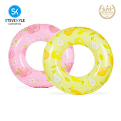 Steve Kyle Inflatable Swim Ring Fresh Fruit Pattern For Outdoor Water Fun