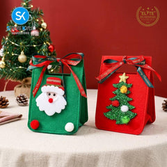 Steve Kyle Festive Christmas Treat Holder with Santa and Tree Design