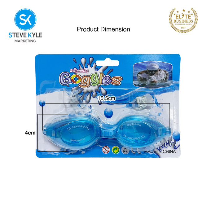 Steve Kyle Crystal Safety Lenses Eye Protection With Earplugs Nose Clip Adjustable Strap Anti-Fog Swimming Goggles