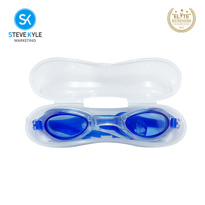 Steve Kyle UV Protection Ergonomic Fit Adjustable Soft Silicone Strap Anti-Fog Flexible Swimming Goggles