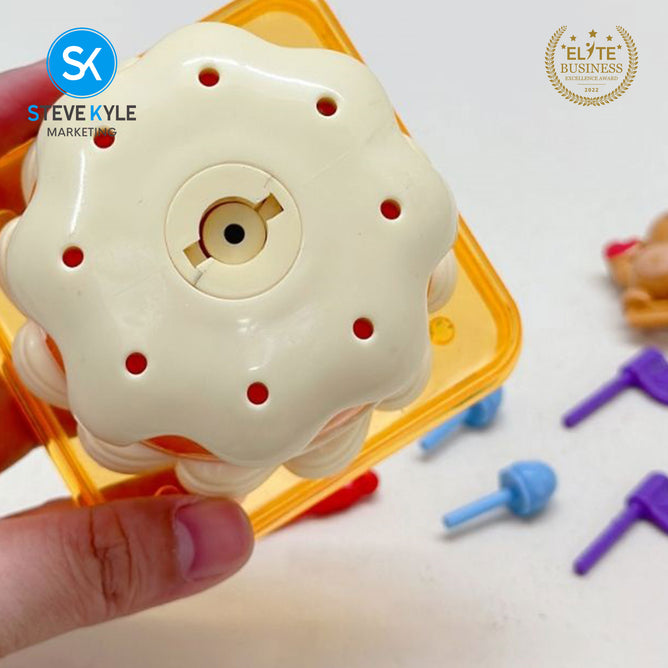 Steve Kyle Colorful Funny Bouncing Cake Toy Interactive Role Play Toy for Kids