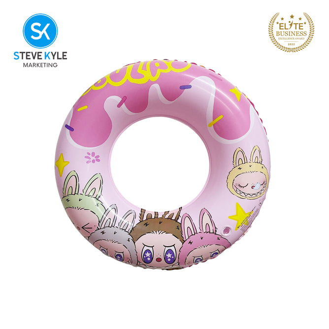 Steve Kyle Inflatable Swim Ring Assorted Cartoon Pattern For Outdoor Water Fun