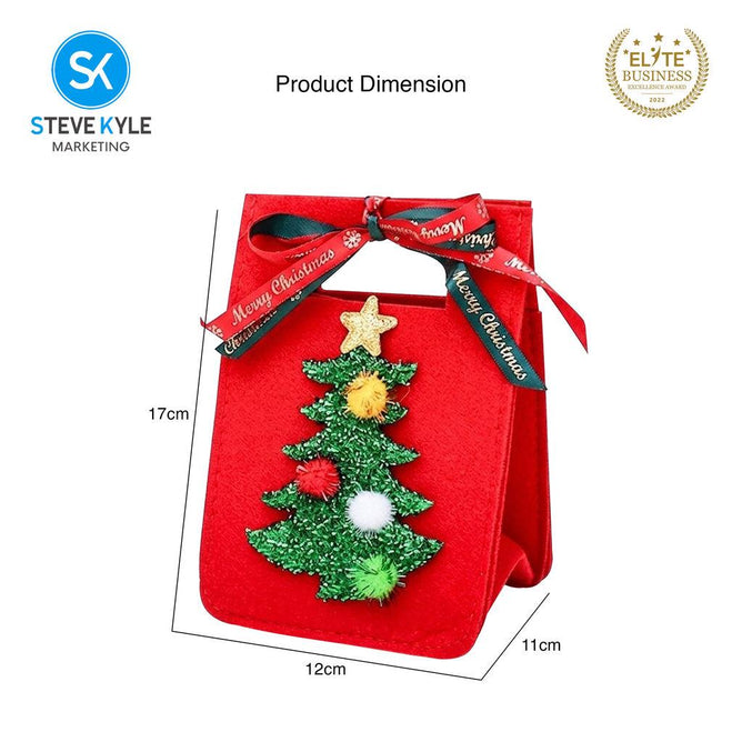 Steve Kyle Festive Christmas Treat Holder with Santa and Tree Design