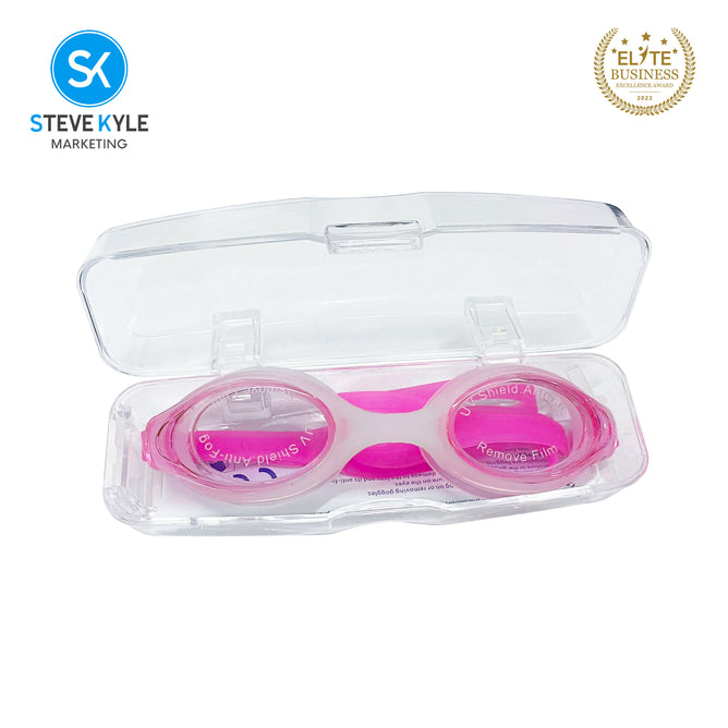 Steve Kyle UV Protection Ergonomic Fit Transparent Lens Adjustable Silicone Strap Anti-Fog Swimming Goggles
