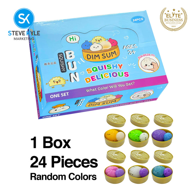 Steve Kyle Simulated Dumpling Squishy Toy Soft Fast Rebound Glitter Face Fidget Squeeze Toy