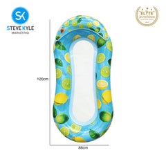 Steve Kyle Inflatable Lounge Float With Headrest For Swimming Pool