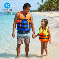 Steve Kyle Children's Adult Large Buoyancy Foam Life Jacket For Water Sports Fishing Flood Protection