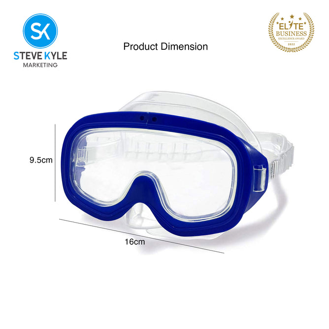 Steve Kyle Children's Premium Adjustable Scuba Diving Mask Anti-Fog Swimming Goggles