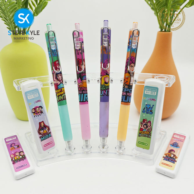 Steve Kyle Colorful Girl Group Theme Activity 0.5mm Pencil Lead Refill Set For Party Giveaway Classroom Supplies