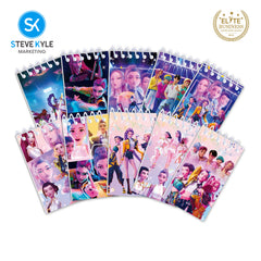 Steve Kyle Ten Pieces Colorful Girl Group Mini Spiral Notebook Collection 24 Pages For Party Giveaway Classroom Supplies