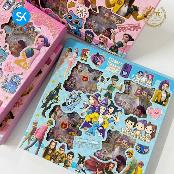 Steve Kyle Colorful Girl Boy Group Random Design Foil Stickers For Fun Skateboard Notebook Personal Items