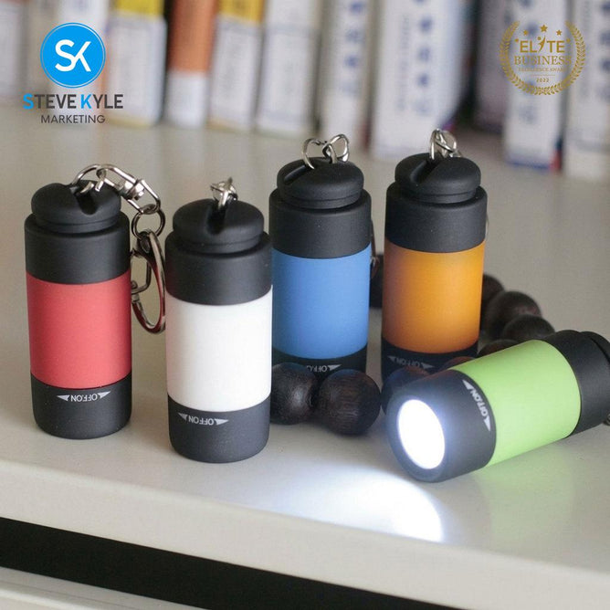 Steve Kyle Waterproof Rechargeable Portable Emergency Flashlight Mini Flashlight for Outdoor Camping and Travel Use