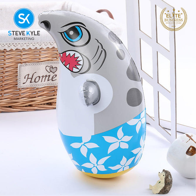 Steve Kyle Inflatable Animal Design Stand-Up Punching Bag Indoor Outdoor Sports Toys