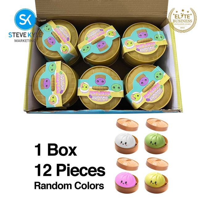 Steve Kyle Simulated Dumpling Squishy Toy Soft Fast Rebound Glitter Face Fidget Squeeze Toy