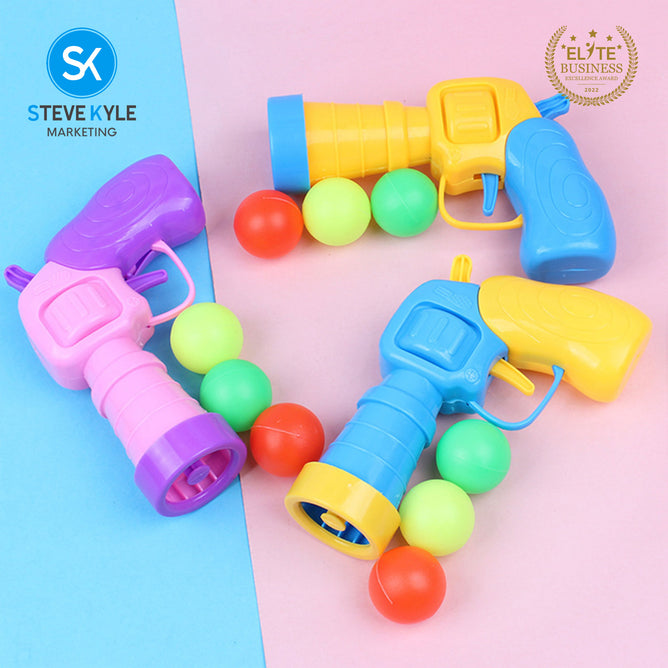 Steve Kyle Interactive Mini Ball Blaster Toy for Kids and Pets