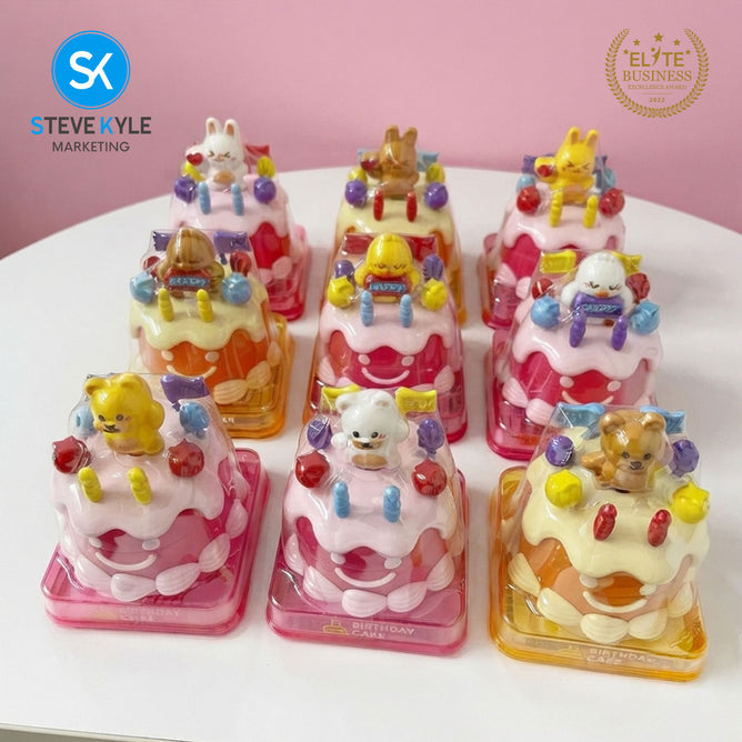Steve Kyle Colorful Funny Bouncing Cake Toy Interactive Role Play Toy for Kids