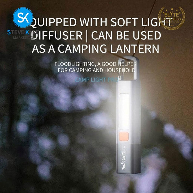 Steve Kyle Waterproof Rechargeable Portable Emergency Flashlight Mini Flashlight for Outdoor Camping and Travel Use